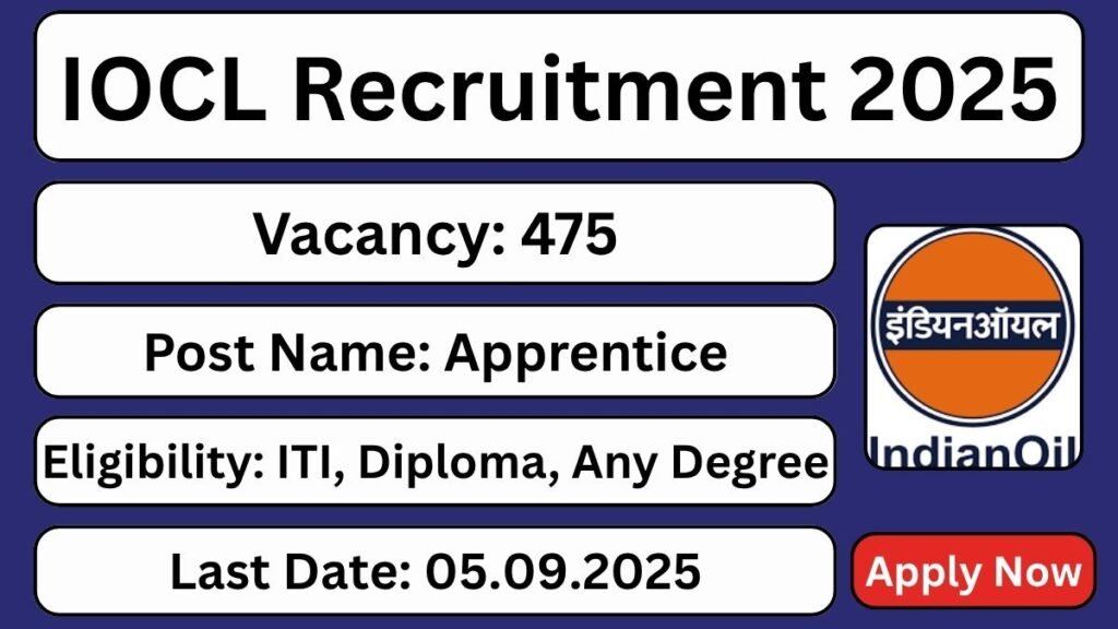 IOCL Recruitment 2025: 475 Apprentice Vacancies Announced β Apply Online Before 5 September 1 WP Image 43 2